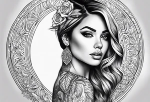 woman tattoo idea