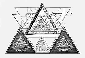 a simple triangle tattoo idea