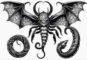 dead serpent, and dead scorpion. Killed by the power of Jesus Christ tattoo idea