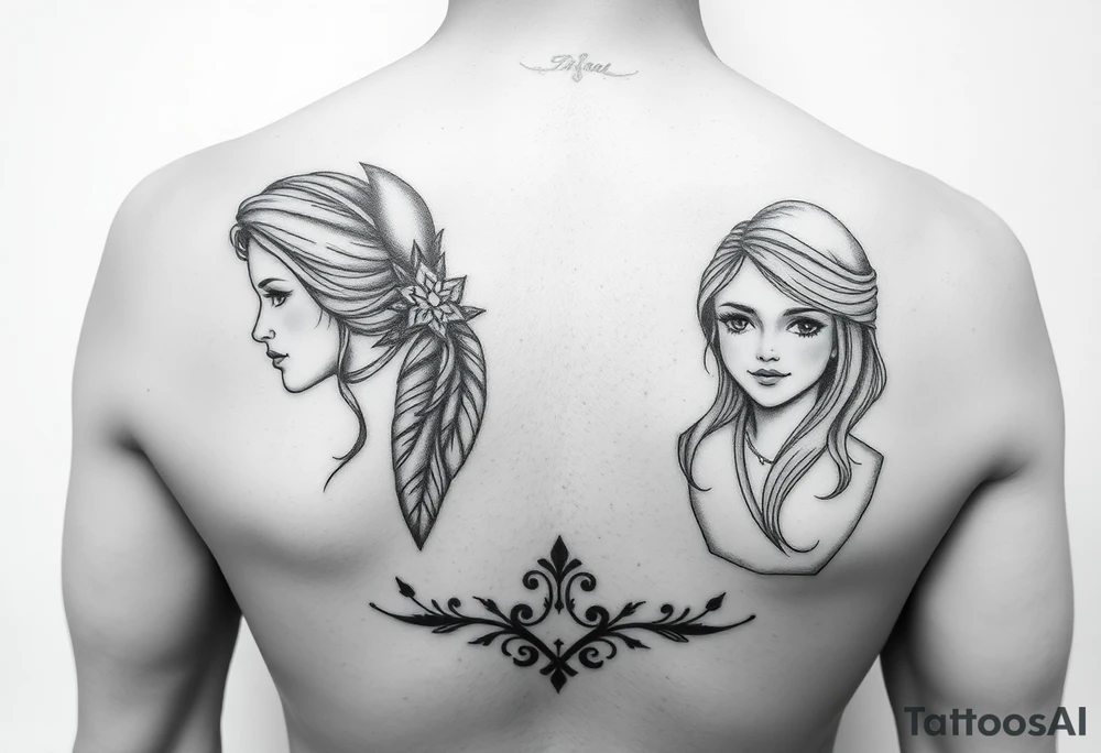Something to represent mother Jean and two daughters Sarah and Nora birth months are january February and August tattoo idea