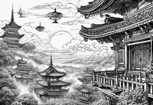 sky scaper tattoo idea
