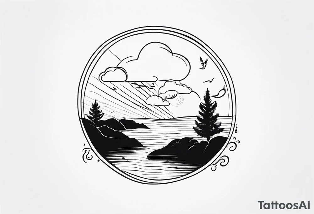 Create a tattoo inspired by the song “after the storm” by Mumford and sons. tattoo idea