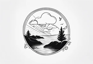 Create a tattoo inspired by the song “after the storm” by Mumford and sons. tattoo idea