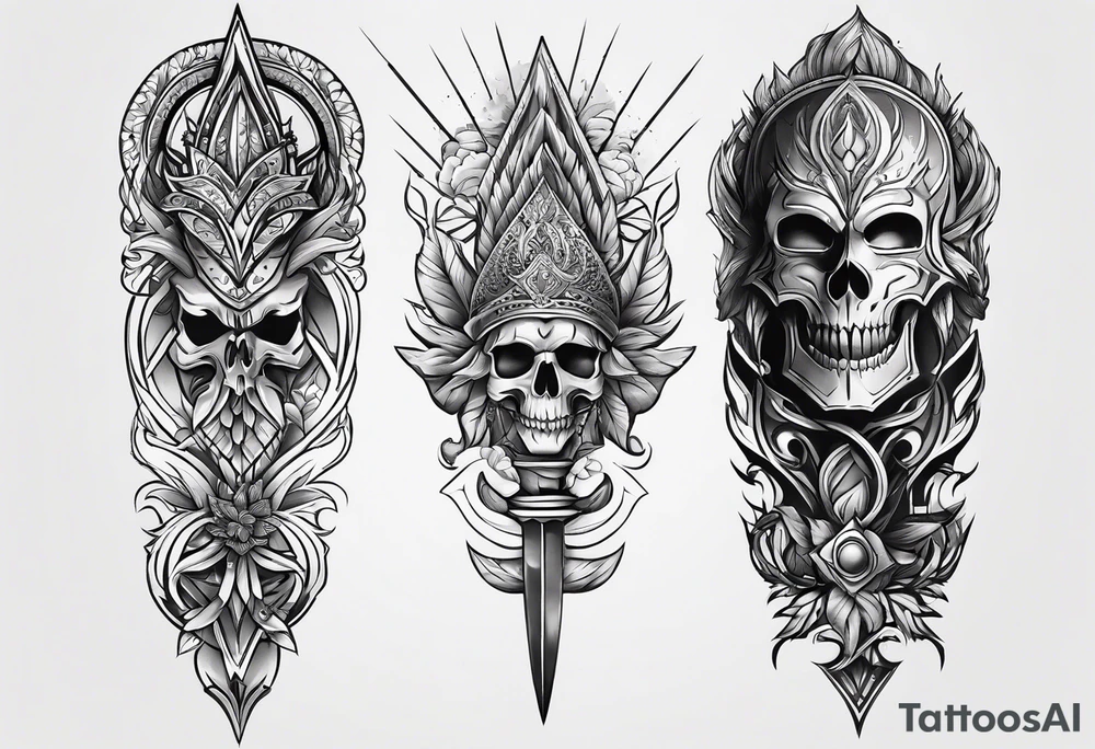 Spear tattoo idea