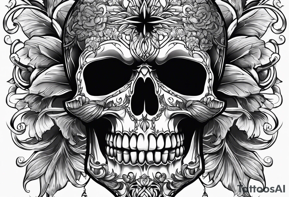 Skull tattoo idea