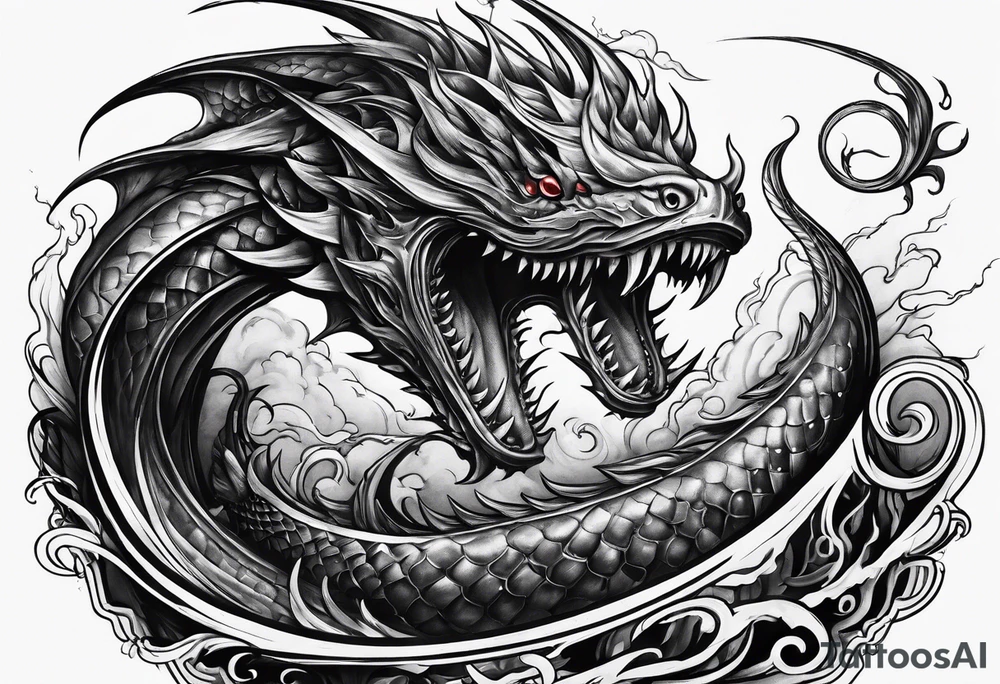 Evil leviathan tattoo idea
