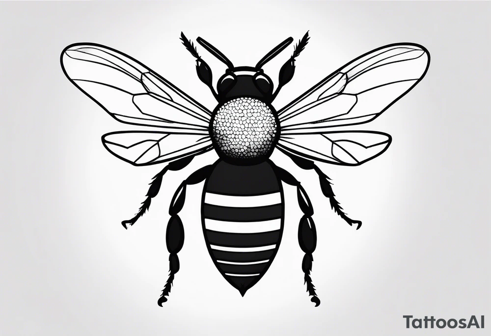 tattoo of mother bee tattoo idea