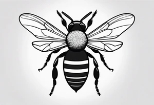tattoo of mother bee tattoo idea