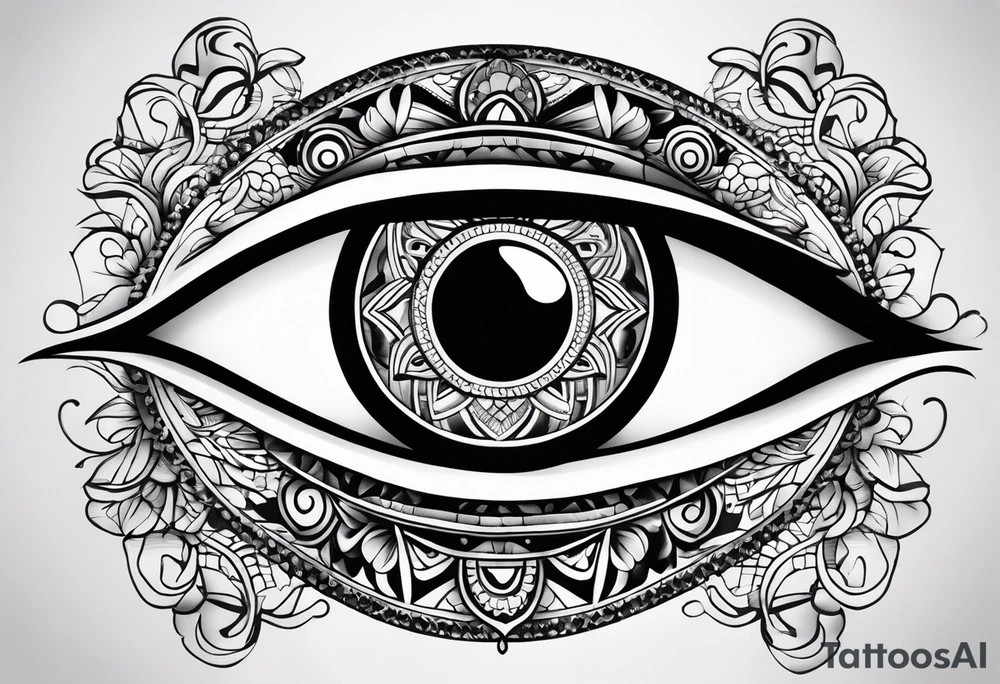 Evil eye tattoo idea