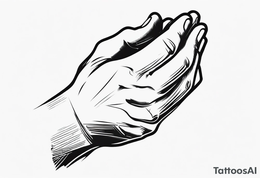 PRAYING HAND tattoo idea