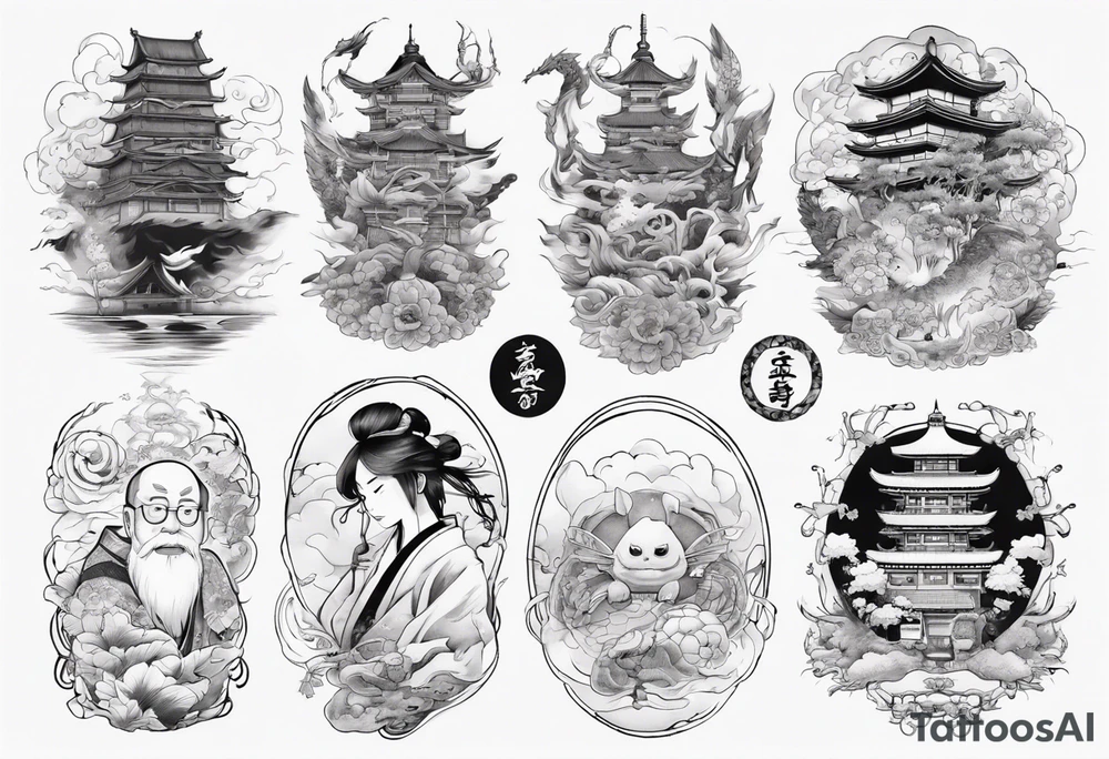Japanese spiritual tattoo idea