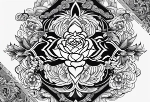 traditional chinese art tattoo idea