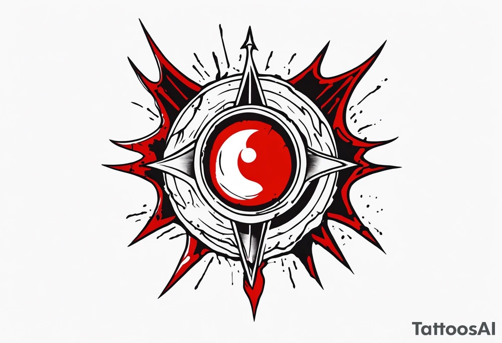 Hellsing bloody
 eye logo tattoo tattoo idea