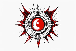 Hellsing bloody
 eye logo tattoo tattoo idea