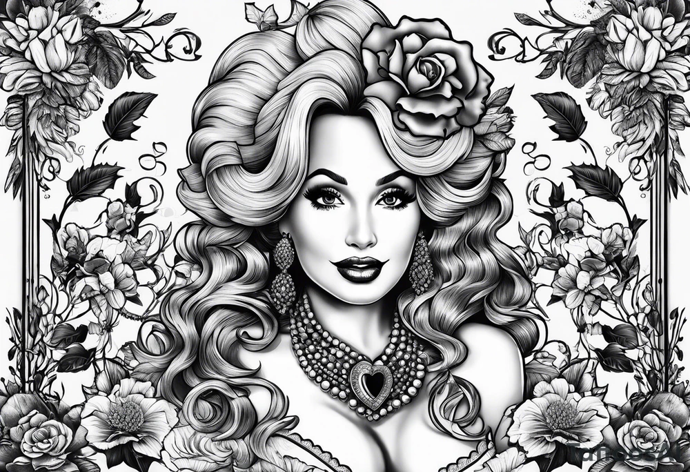 Dolly Parton and acorn tattoo idea