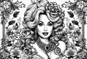 Dolly Parton and acorn tattoo idea