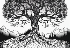 creepy tree tattoo idea