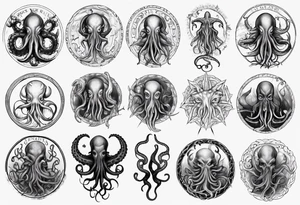 lovecraft myth tattoo for forearm tentacle +++ tattoo idea