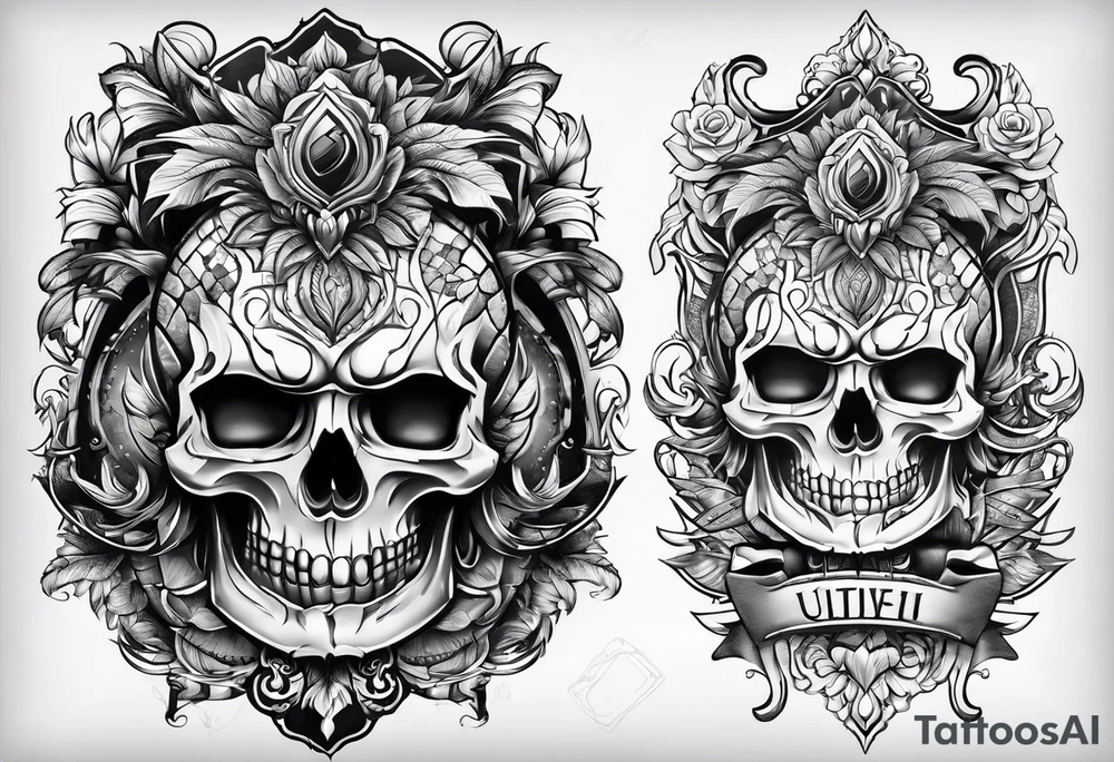 greaves front and back tattoo idea
