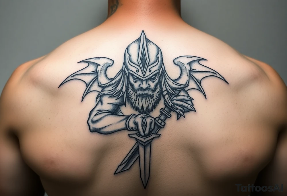 Battle hardened warrior of God tattoo idea