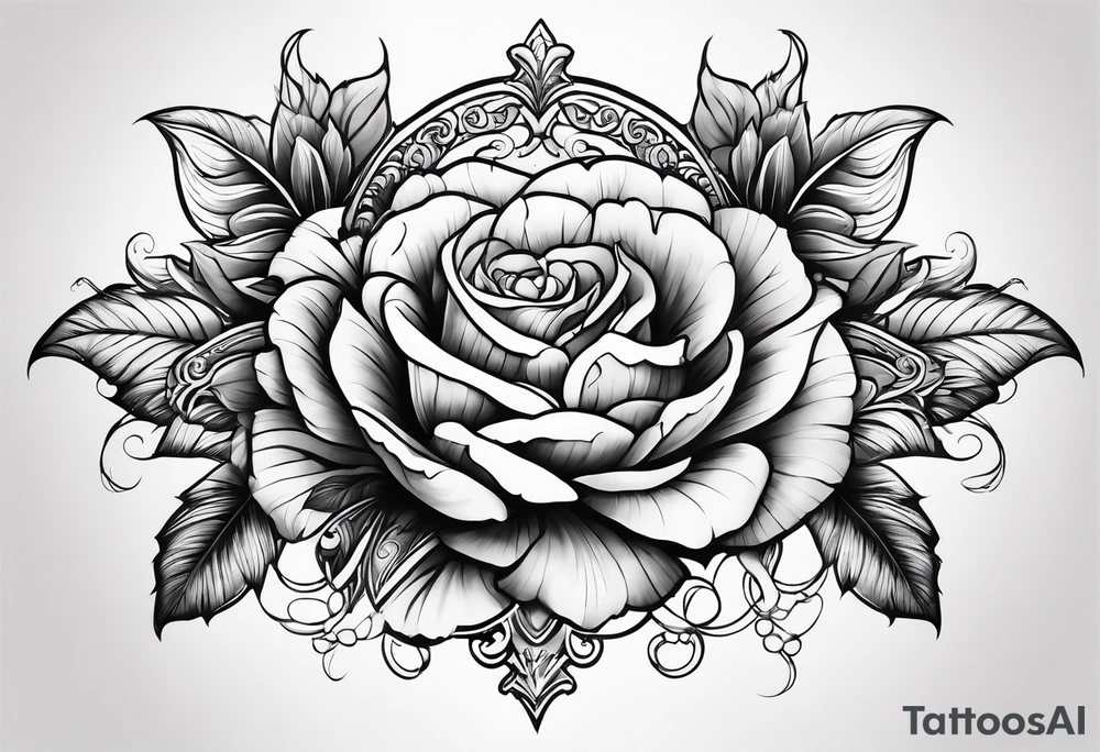arm piece that is not floral tattoo idea