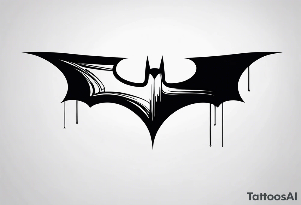 batman symbol by itself tattoo idea