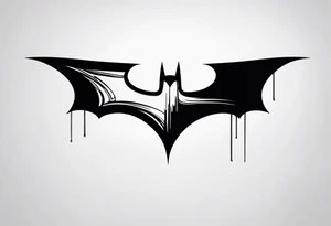 batman symbol by itself tattoo idea