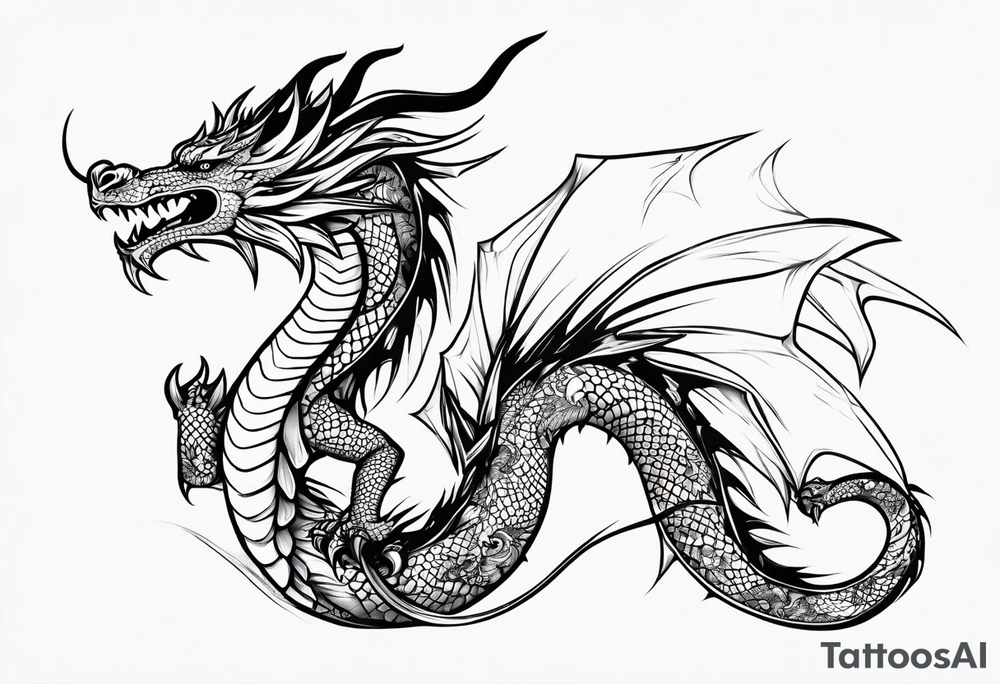 Dragon tattoo idea
