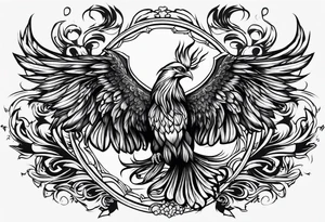 Pheonix flames tattoo idea