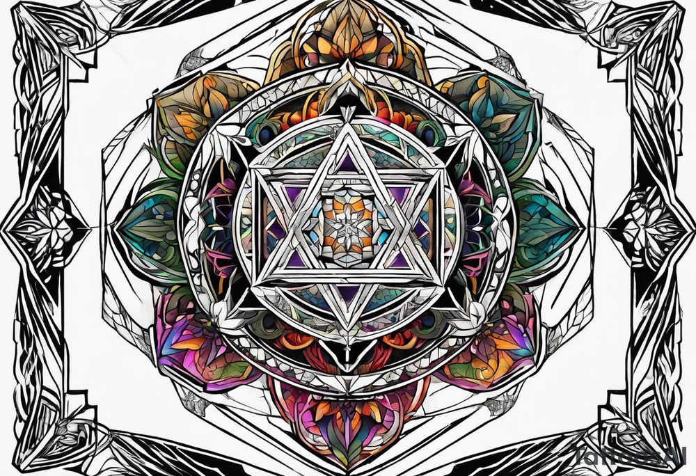 Metatrons cube tattoo idea
