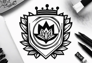 Raposa do cruzeiro esporte clube com coroa tattoo idea