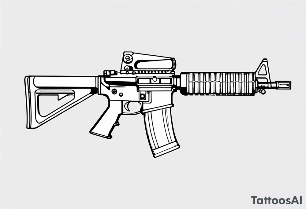 M16 blank firing adapter tattoo idea