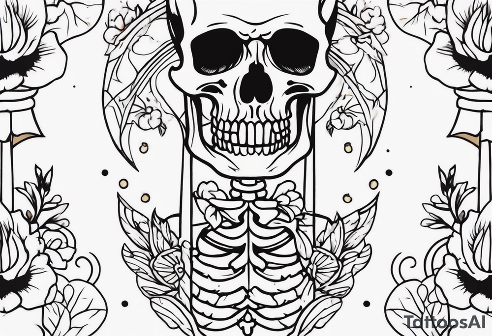 skeleton tattoo idea