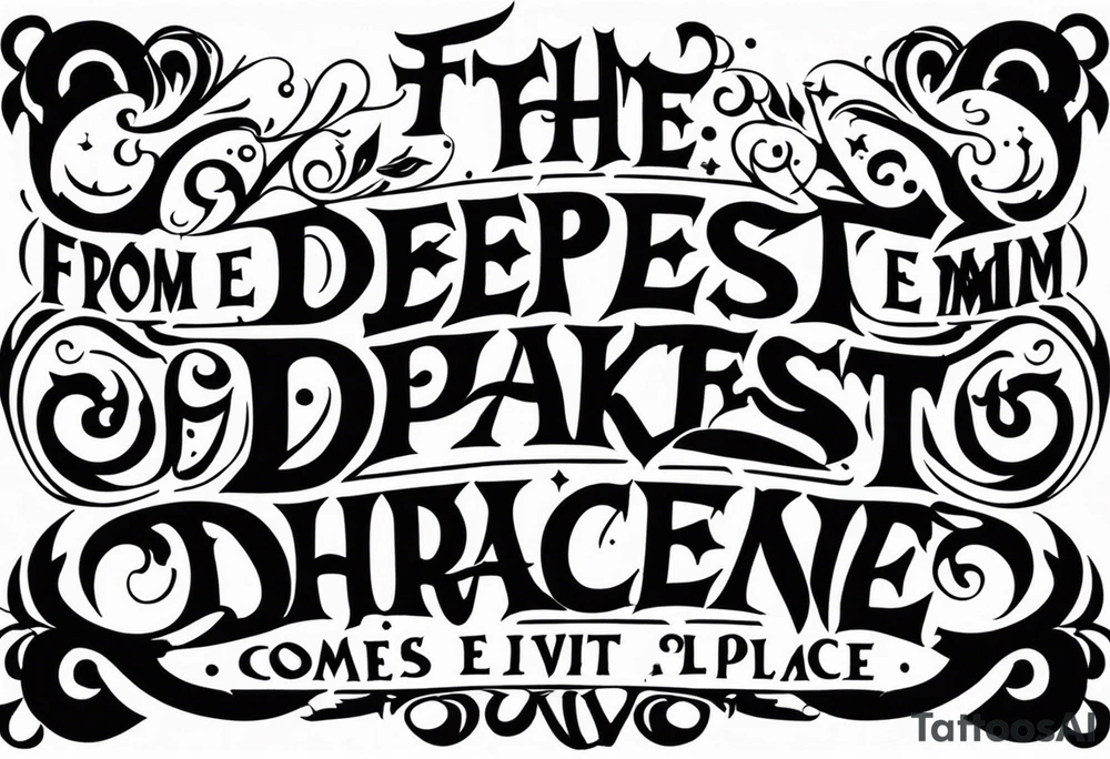 from the deepest darkest place comes evil tattoo idea