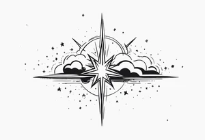 lightning stars tattoo idea