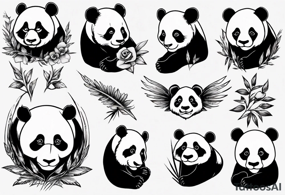 Panda tattoo idea