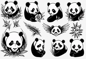 Panda tattoo idea