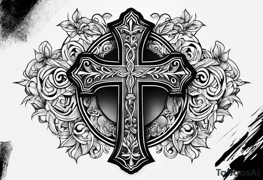 3 crosses together tattoo idea