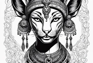 Bastet goddess tattoo idea