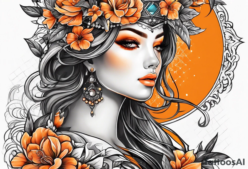 Orange tattoo idea