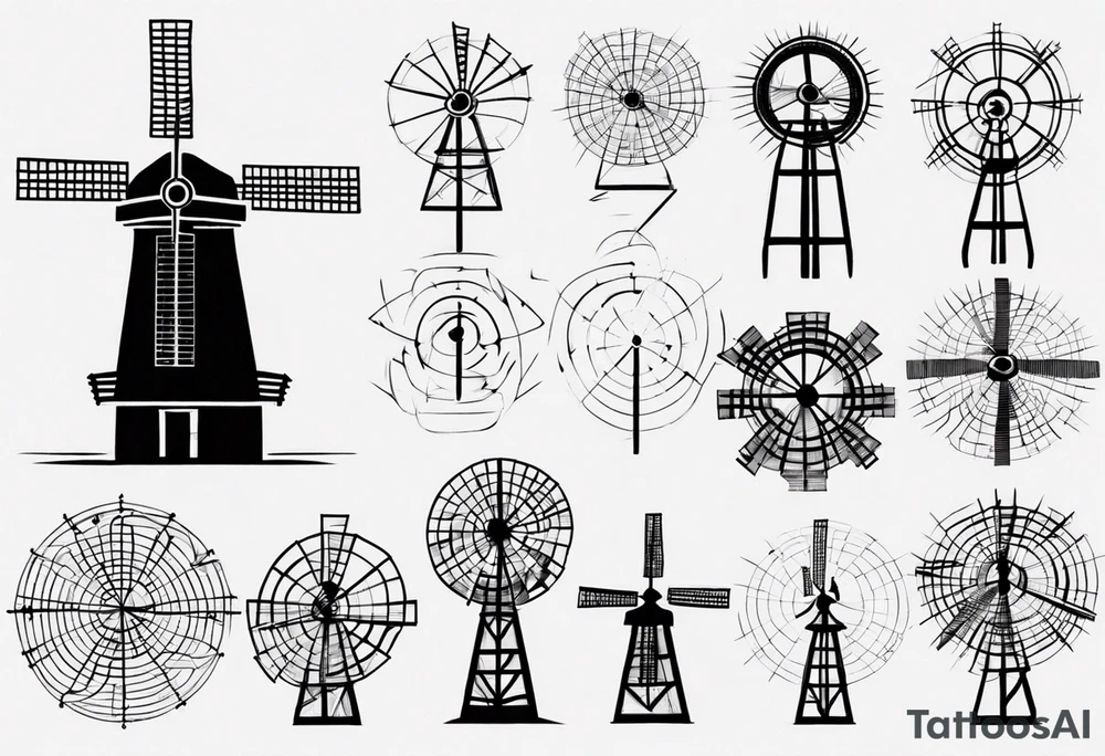Friendship graph mathematically correct with a prime knot 6,1, dutch windmill graph tattoo idea