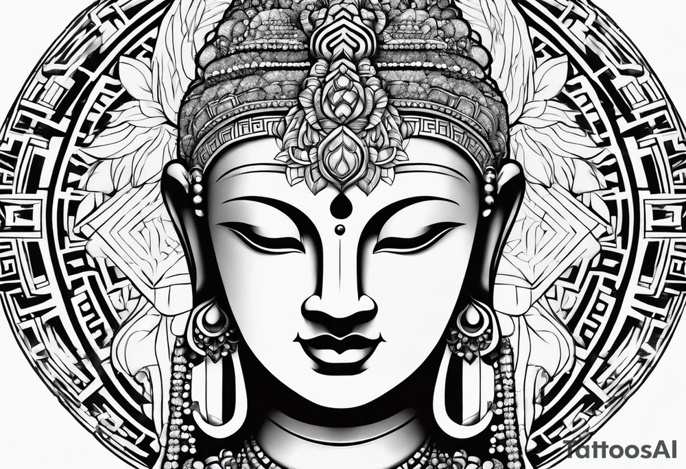 Bhudda small tattoo idea