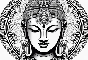 Bhudda small tattoo idea
