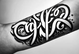 forearm tattoo that says  GenX OG tattoo idea