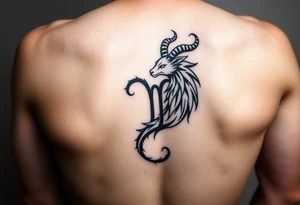 Only using the word picses unique zodiac sign tattoo idea