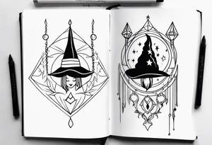 Witchy tattoo idea