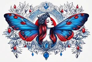 persephone symbols blue and red
shadowns tattoo idea