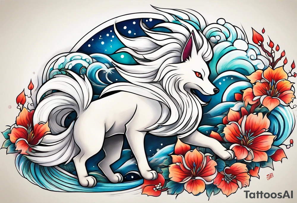 ninetales alola tattoo idea