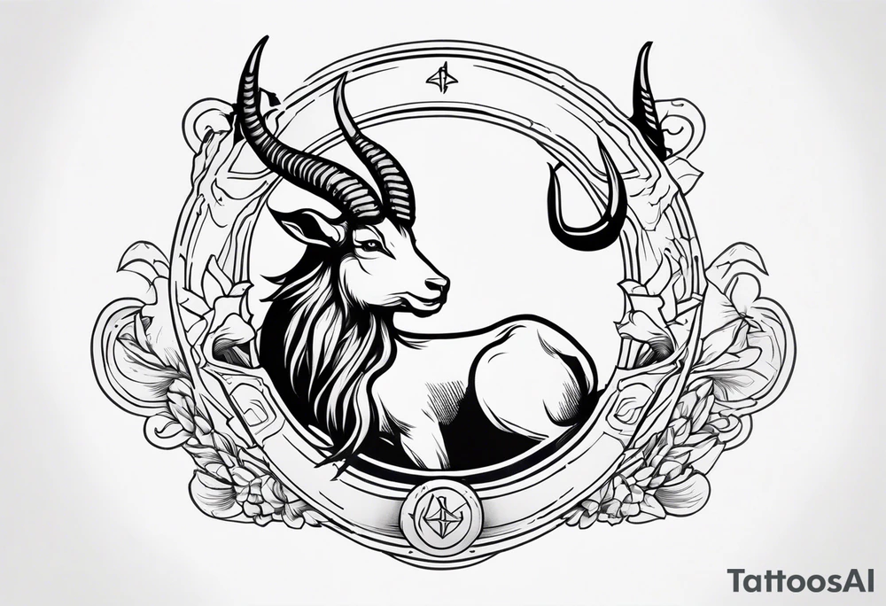 capricorn with a shotgun tattoo idea