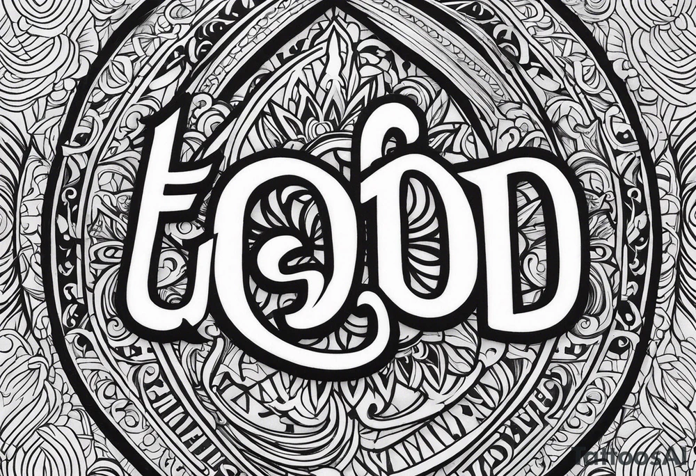 let god tattoo idea